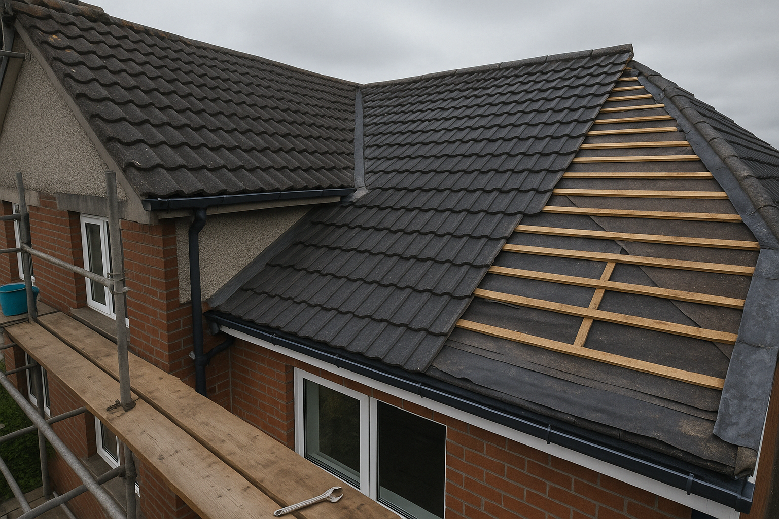 Almost complete roofing job in Carrigaline - Professional roof installation