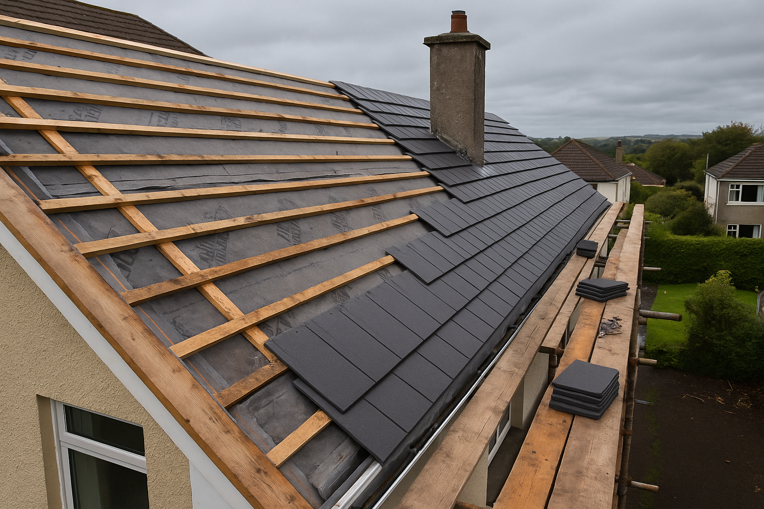 Roofing repair to house in Cork City - Professional roofing services